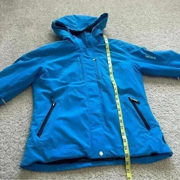 Descente Ski Snow Snowboarding Jacket Coat Blue Wm Size 10 D9-9616 Titan Thermo
